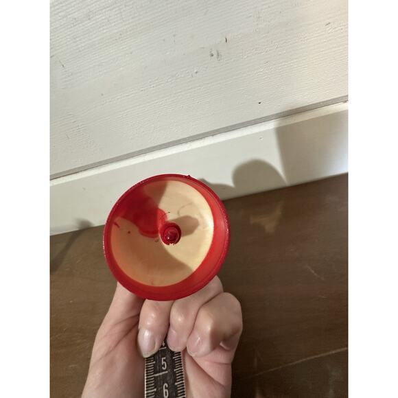 Vintage Plastic 6” Dancing One Legged Santa Christmas Decor Ornament Red - Picture 6 of 8